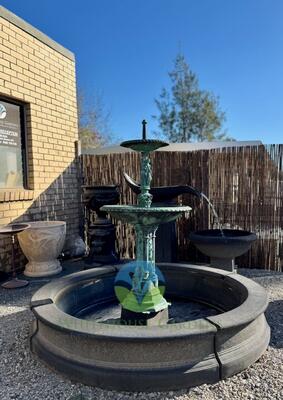 Medium 2 tier bronze fountain M