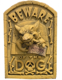 Beware of Dog Plq