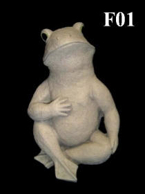 Sitting Frog, Hand on Chest