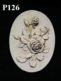 Oval Rose Plaque