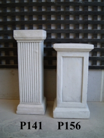 Fluted Tall Square Pedestal