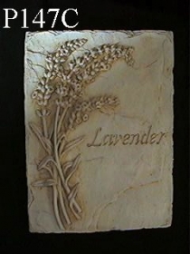 Single Flower Plaque, Lavender