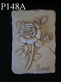 Medium Flower Plaque, Rose