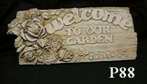 Welcome Rose Plaque
