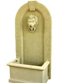 Sandstone Lion Fountain
